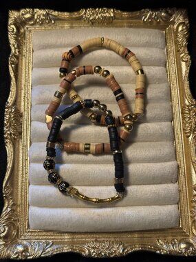Coastal Neutrals – Set of Three Stretch Bracelets
